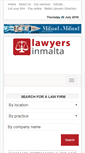 Mobile Screenshot of lawyersinmalta.com