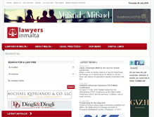 Tablet Screenshot of lawyersinmalta.com